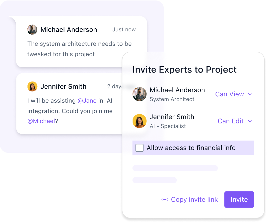 Collaborate with experts for precise estimations 